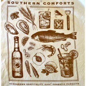 SOUTHERN PROPER ‘SOUTHERN COMFORTS’ SHORT SLEEVED CREW NECK TEE SIZE Large White